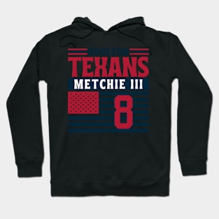 Houston Texans Metchie Iii 8 American Flag Football Hoodie